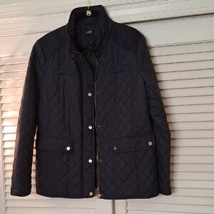 Lauren Ralph Lauren Diamond Quilted Navy Jacket